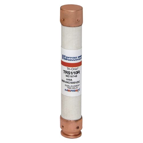 TRS1/10R - Fuse Tri-Onic® 600V 0.1A Time-Delay Class RK5 TRS Series
